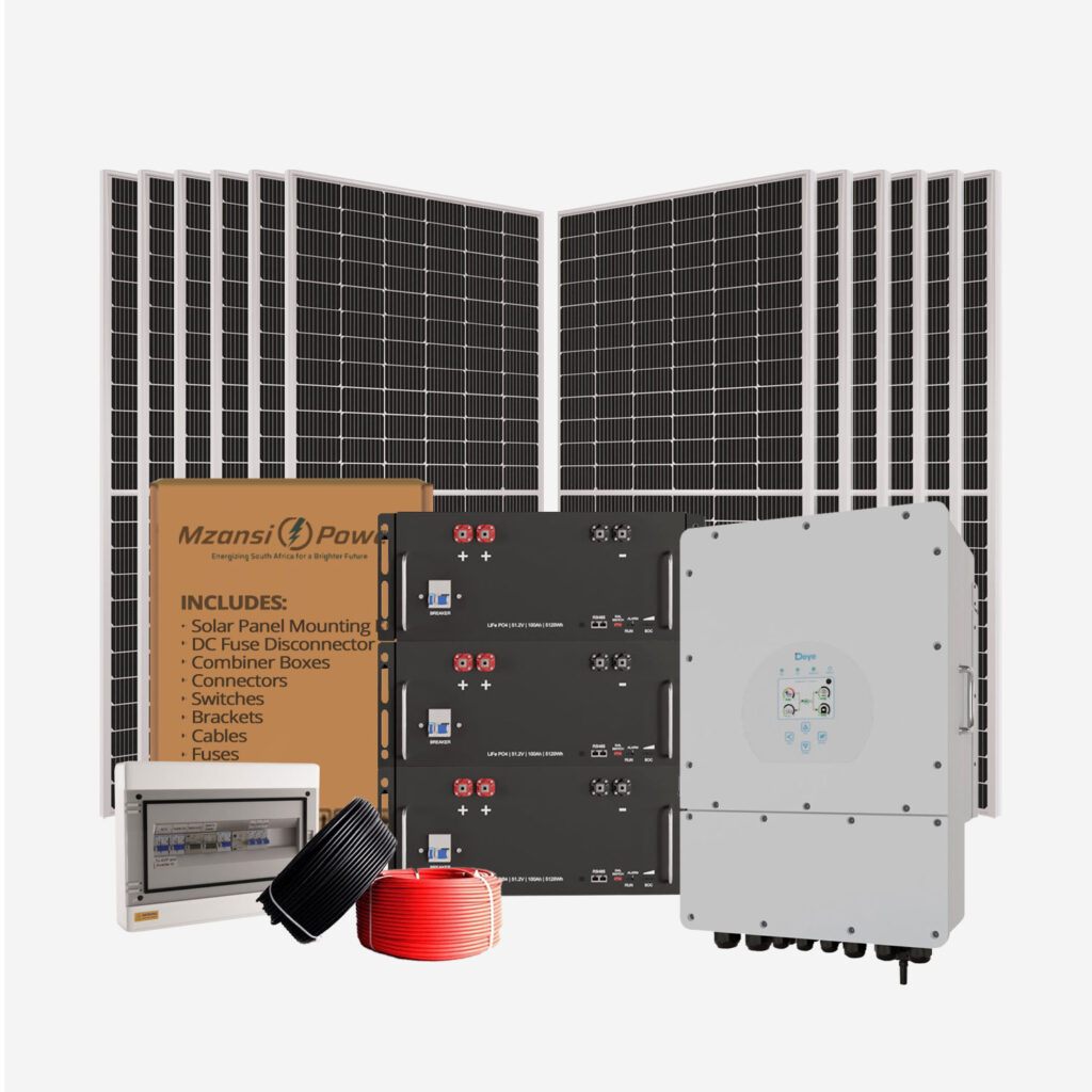 16kW 1Phase Deye Solar Power System (4x 5.1kWh LiFeTIDE Battery/16x